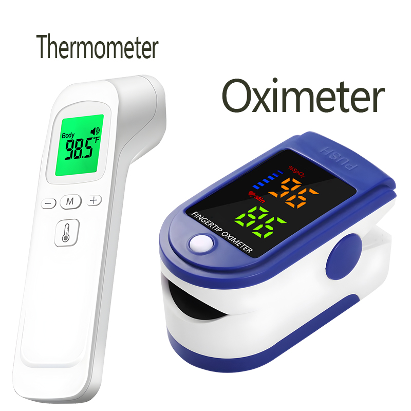 Pulse Oximeter - Termometro IR Senza Contatto per Misurazione