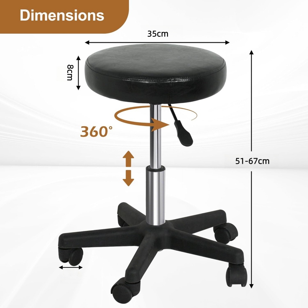 Sgabello con Ruote in Pelle PV - Medical Lab Chair recensione e prezzo