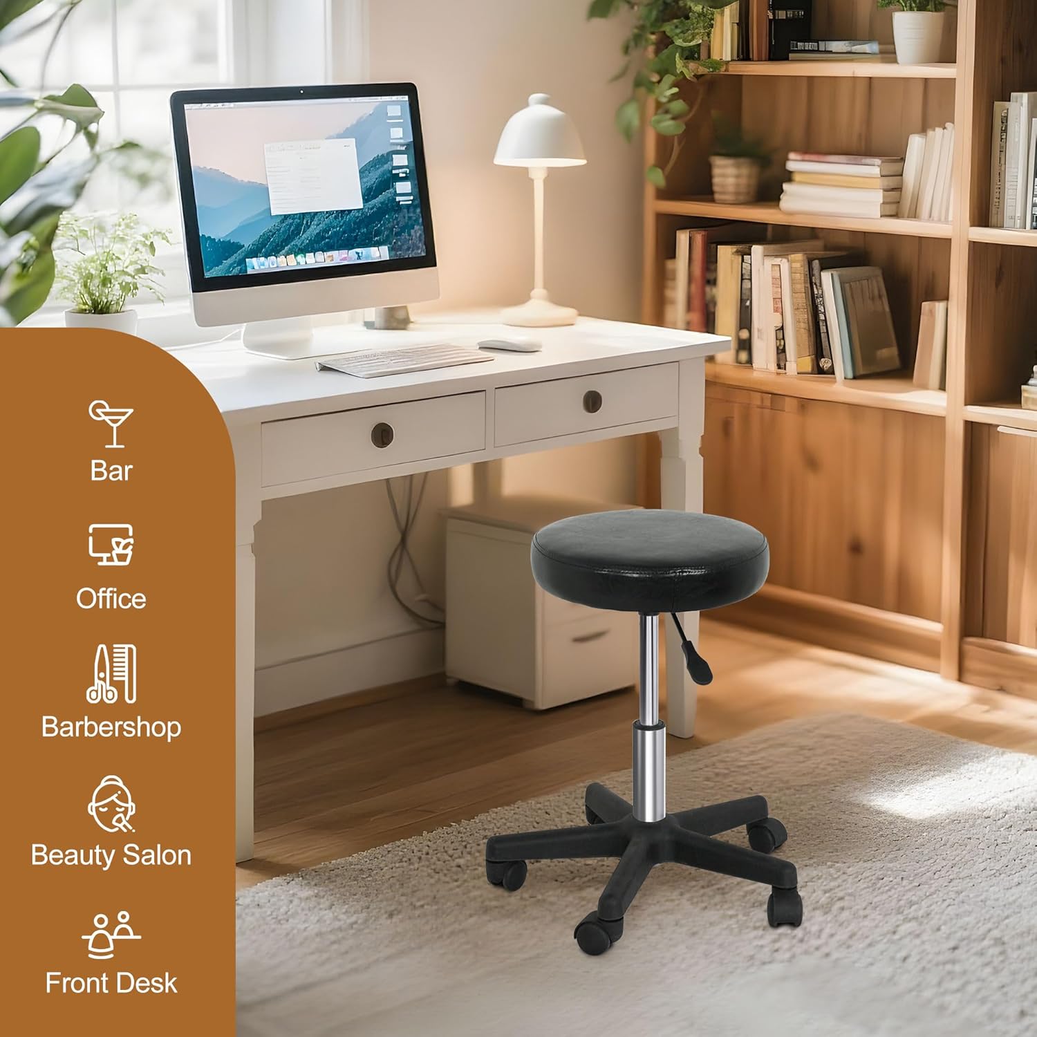 Sgabello con Ruote in Pelle PV - Medical Lab Chair recensione e prezzo